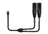 Kirlin USB-C zu 2 XLR Kabel