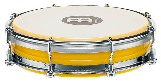 Tamborim 6", fût en plastique ABS, peau synthétique remplaçable, système d'accord Floatune, clé d'accord fournie, jaune
