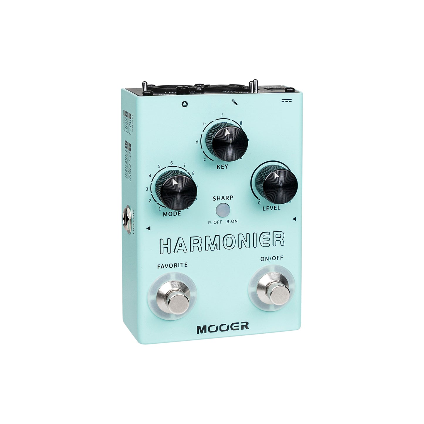 Pédale HARMONIER, 12 harmonisations vocales différentes, 11 modes harmoniques, boîtier métal, vert