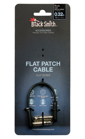 Black Smith Kabel Patch Jack Gewinkelt 0,10m