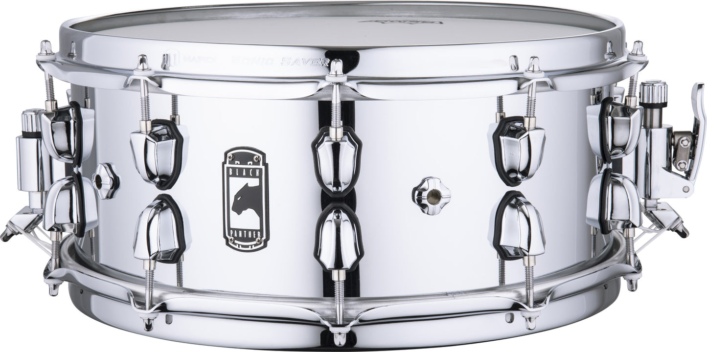 Caisse claire Mapex Black panther 14 x 6", acier, accastillage chromé.