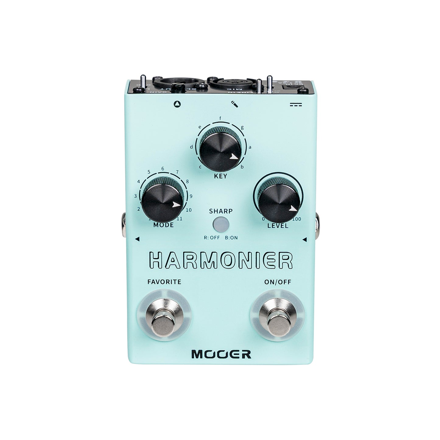 Pédale HARMONIER, 12 harmonisations vocales différentes, 11 modes harmoniques, boîtier métal, vert