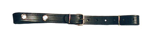 Fixe courroie dos, cuir noir, à boucle