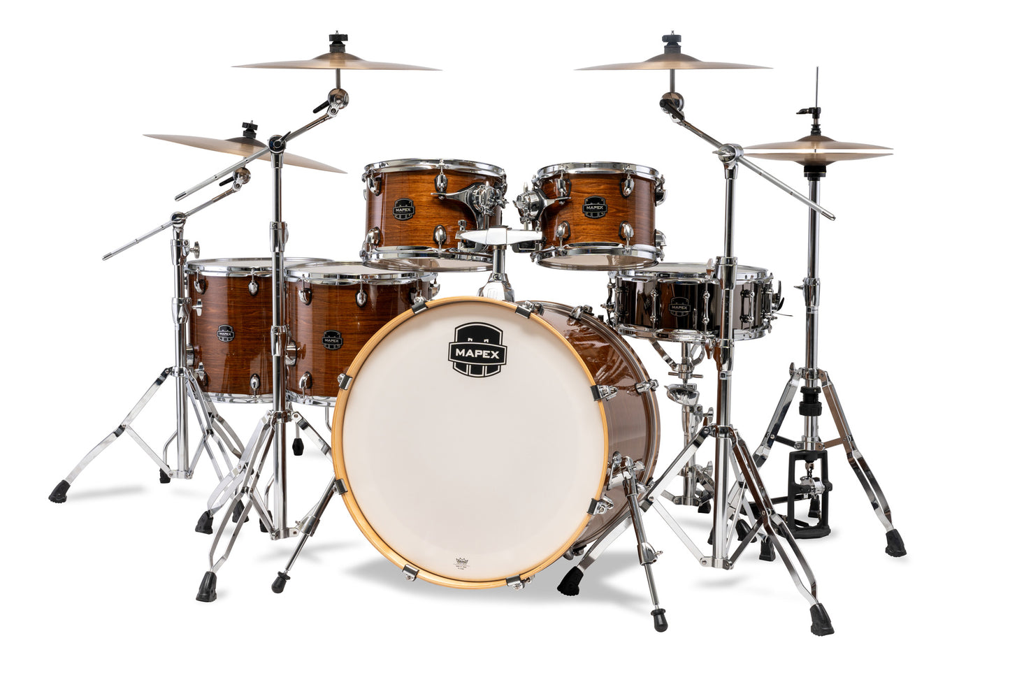 Batterie Armory X-Drive, 6 fûts, sans accessoires, Roasted Chestnut