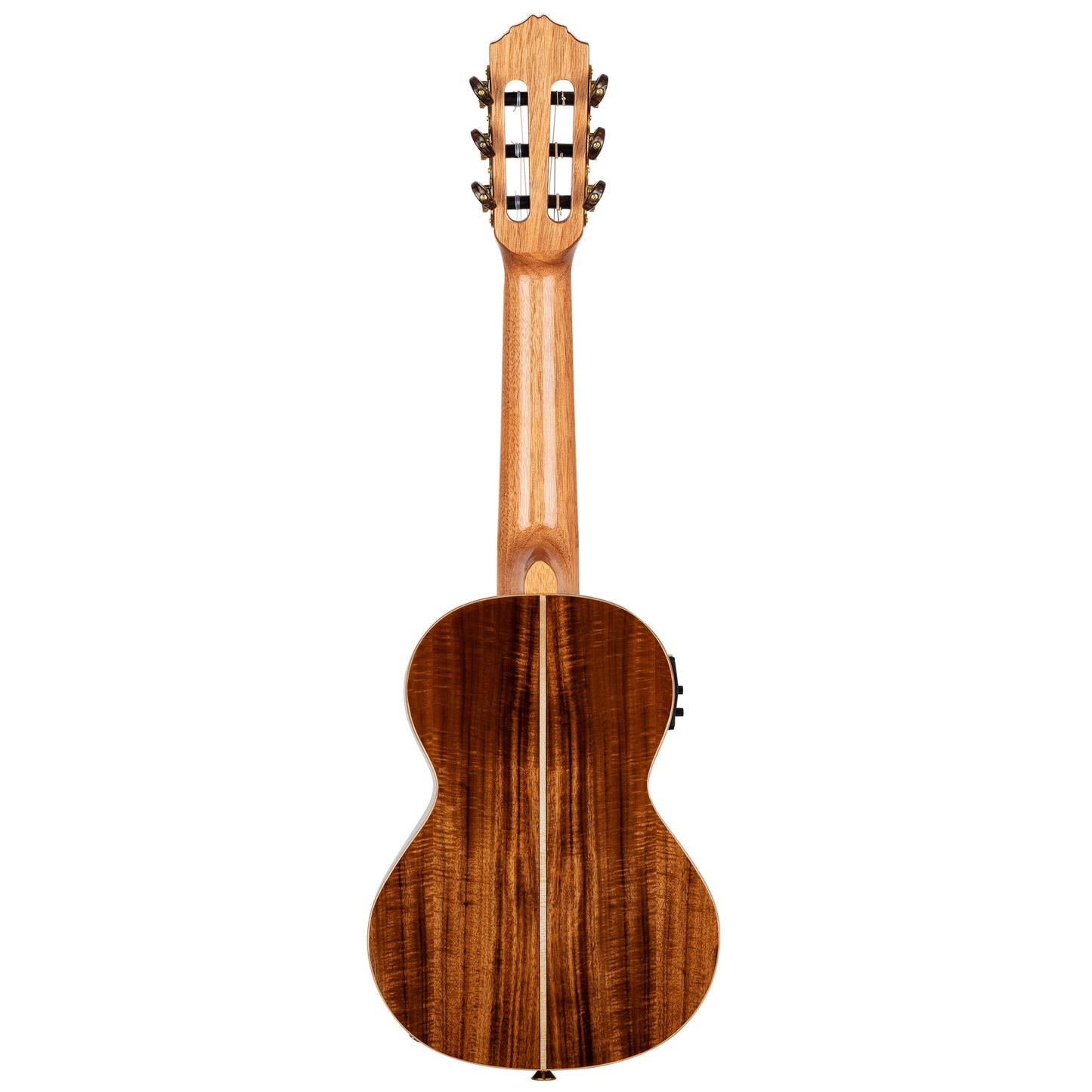 RGLE18ACA, EQ Ortega MagusUke, table acacia massif, fond & éclisses acacia, manche acajou (47 mm au sillet), housse luxe