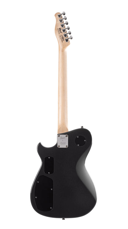 MBM-2H-SUS, signature Matt Bellamy, corps tilleul, manche érable, micros Manson & Sustainiac ,"Kill" bouton, noir satiné