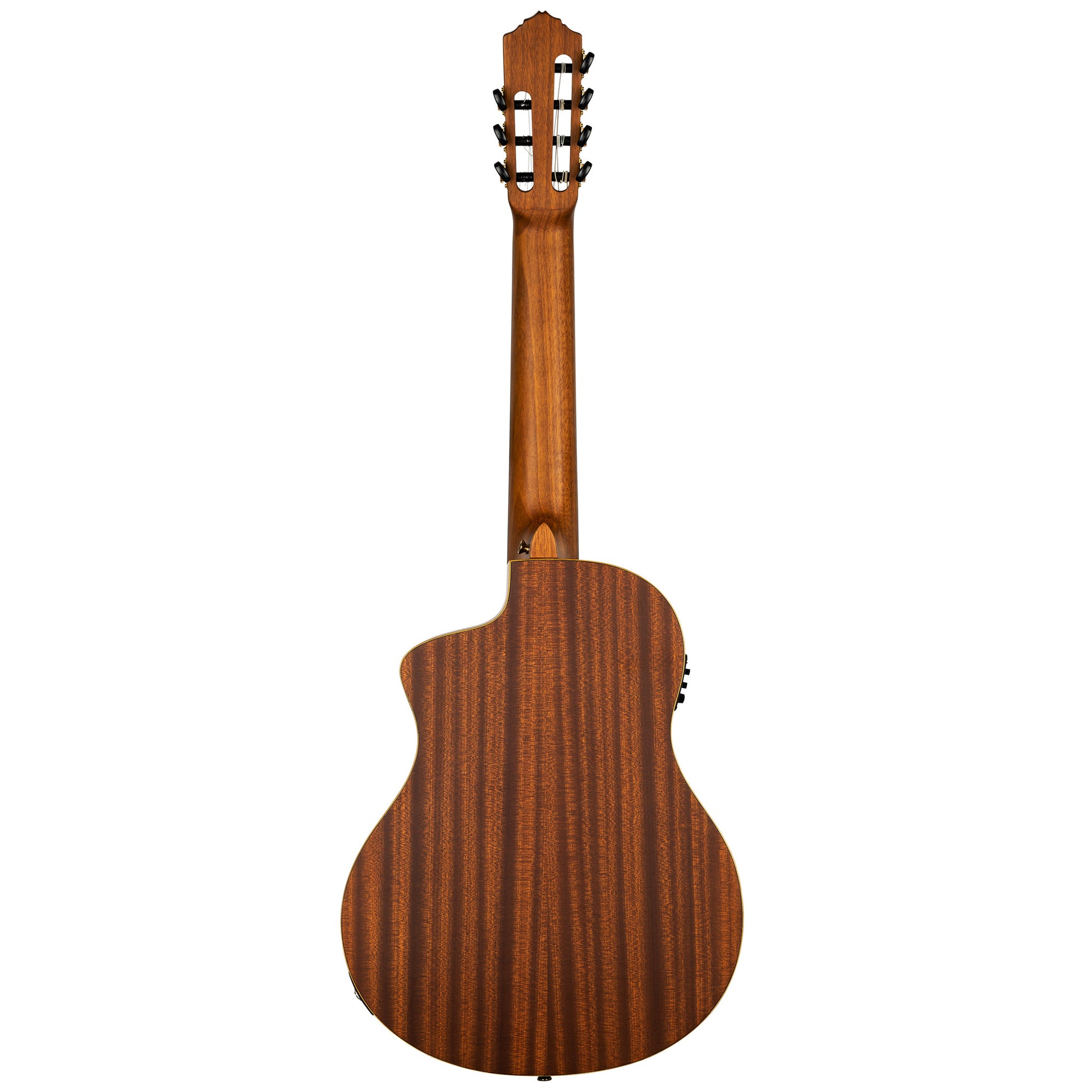 RCE133-7, modèle 7 cordes, pan coupé, EQ MagusPro, table épicéa massif, fond & éclisses sapele, housse, naturel satiné