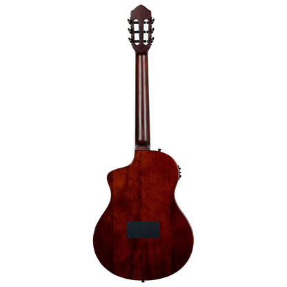 RTPSTD-NAT, modèle TourPlayer, EQ Magus X, corps okoumé, table épicéa, sillet 48 mm, housse, naturel brillant
