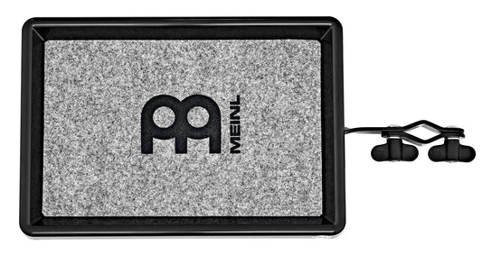 Plateau fibre petites percussions 28 x 17.8 cm, moquette antidérapante, inclinable, attache robuste, noir