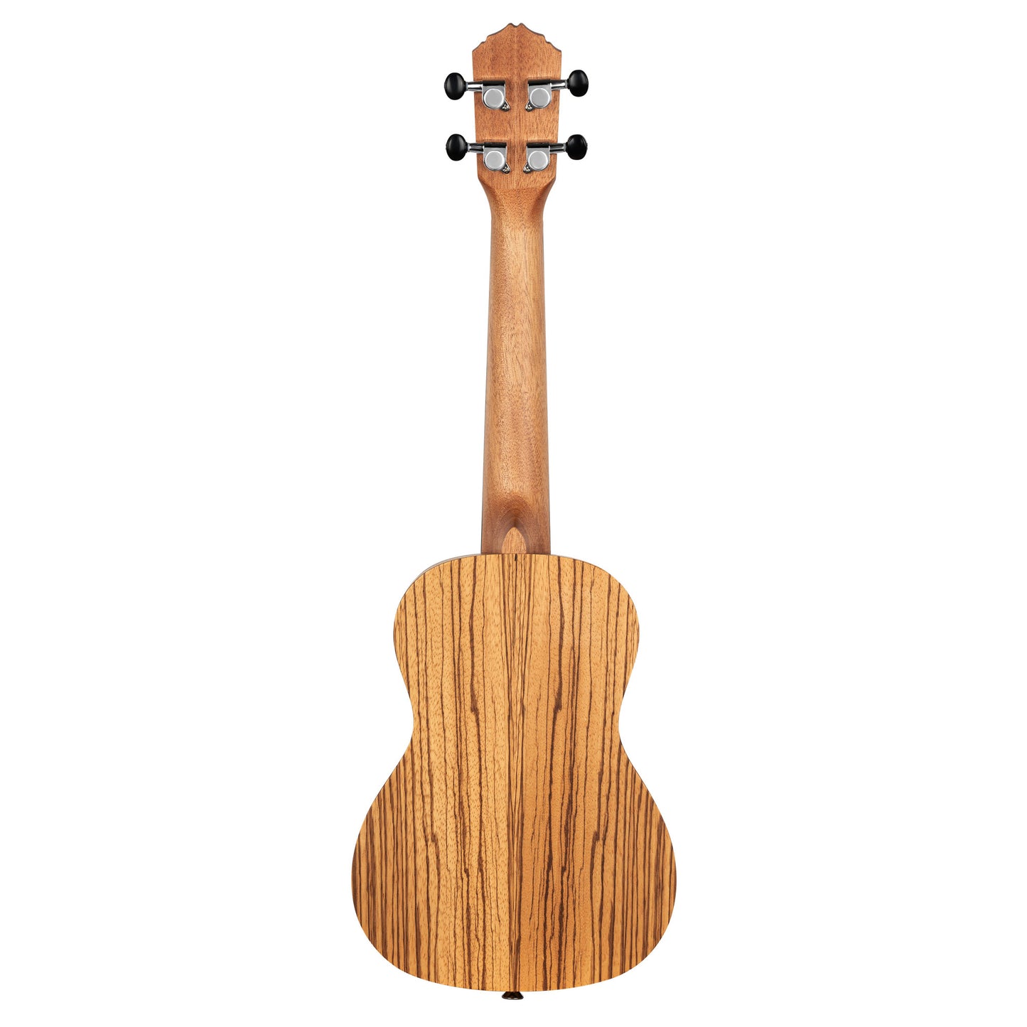 RFU11Z, modèle Concert, table zebrawood, fond & éclisses zebrawood, manche acajou, housse, naturel satiné