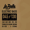 La Bella Basssaiten-Set Stainless Steel RX-S5D  