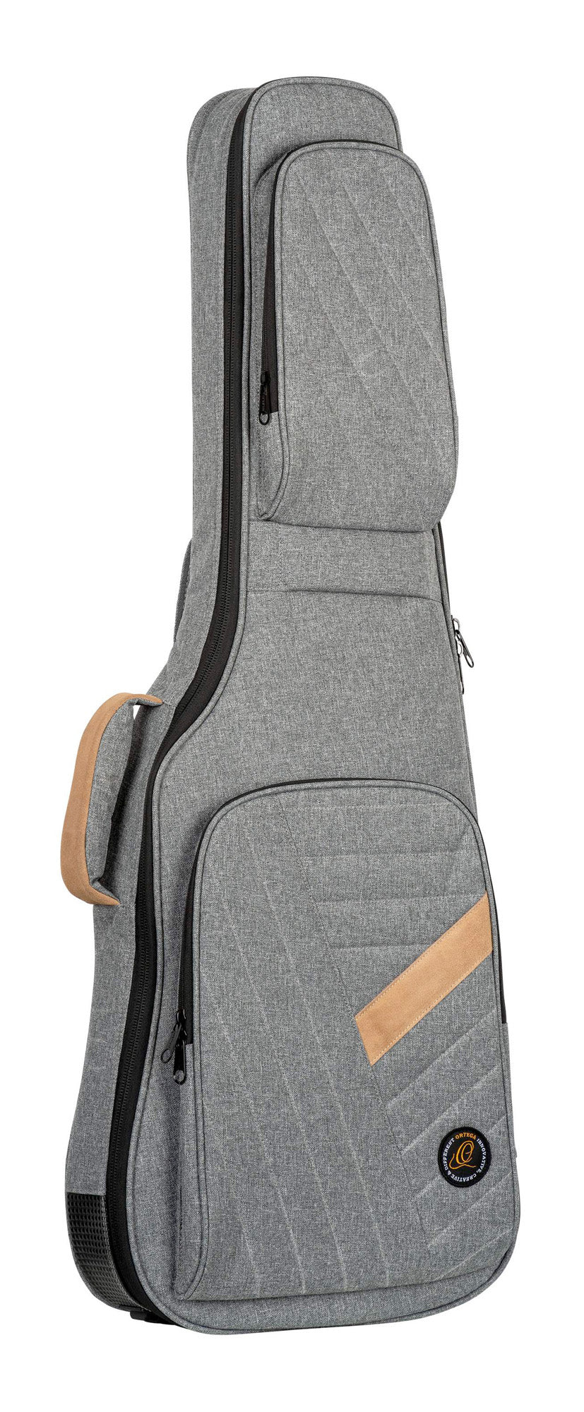 OGBEG-DLX-GY, housse Deluxe pour guitare électrique, coton résistant et déperlant, rembourrage intérieur 20mm, 2 poches, gris