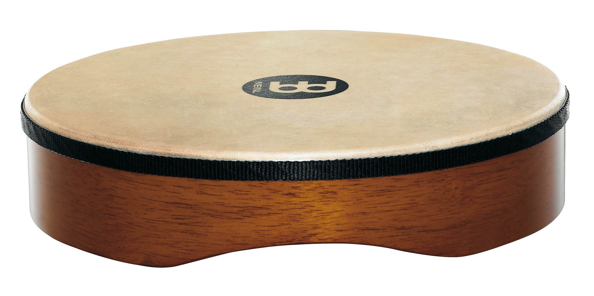 Hand Drum 12", corps en hévéa, peau de chèvre sélectionnée à la main, sans cymbalettes, design ergonomique, African Brown