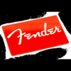 Fender Magnet Logo Rot Magnet