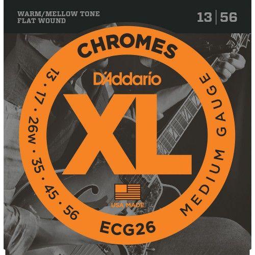 D'Addario Chromes ECG26 Medium 13-56 Flach gewickelt