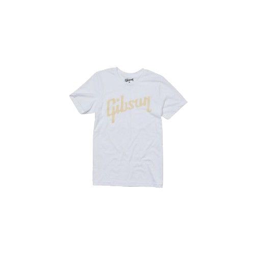 Gibson Distressed Logo T-Shirt (Weiß) SM