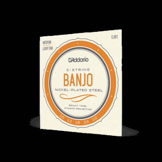 D'Addario EJ61 Banjo 5-saitig 10-23 Medium