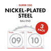 Fender Super 250L NPS Ball End Saiten (.009-.042) 3er-Pack  