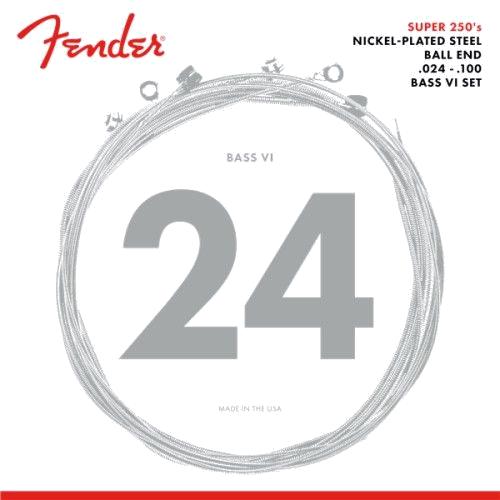 Fender Super 250 Bass VI Saiten Nickelbeschichteter Stahl mit Kugelkopf